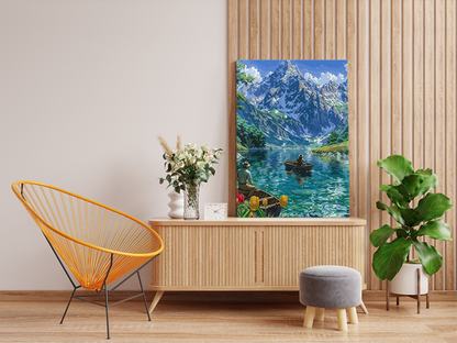 DIY PBN Kit - Serenity on the Lake Paint by Numbers Kit
