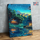 DIY Paint by numbers kit - Twilight by the Firefly Pond Paint by Numbers Kit