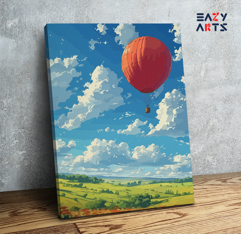 DIY Paint by numbers kit - Hot Air Balloon Adventure Paint by Numbers Kit