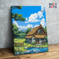 DIY Paint by numbers kit - Cottage by the Stream Paint by Numbers Kit