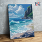 DIY Paint by numbers kit - Serene Coastal Waves Paint by Numbers Kit