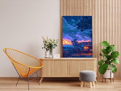 DIY PBN Kit - Rainy Dusk Drive Paint by Numbers Kit