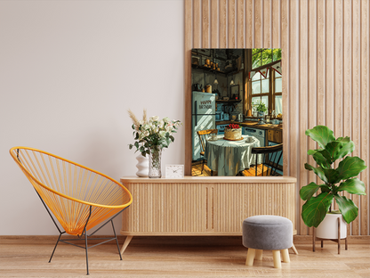 DIY PBN Kit - Cozy Birthday Kitchen Paint by Numbers Kit