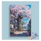 DIY Painting Kit -Cherry Blossom Street Paint by Numbers Kit