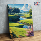 DIY Paint by numbers kit - Tranquil Meadow Stream Paint by Numbers Kit