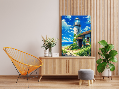 DIY PBN Kit - Coastal Lighthouse Escape Paint by Numbers Kit