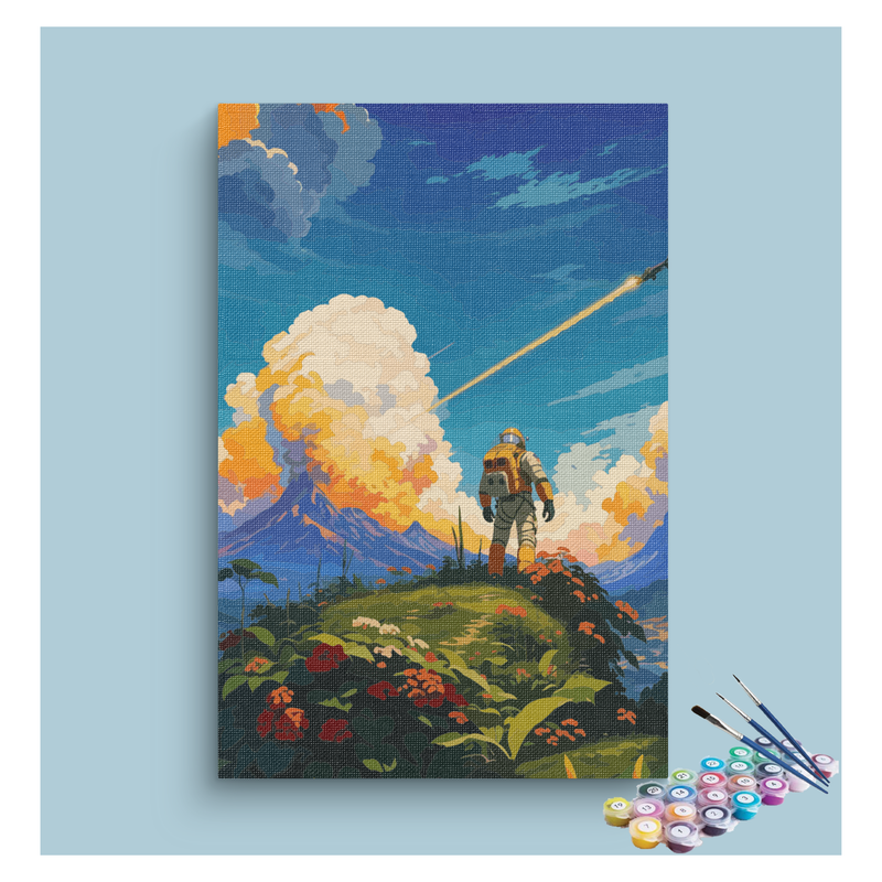 DIY Painting Kit -Astronaut's Adventure Paint by Numbers Kit