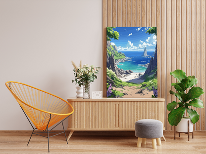 DIY PBN Kit - Secluded Coastal Escape Paint by Numbers Kit