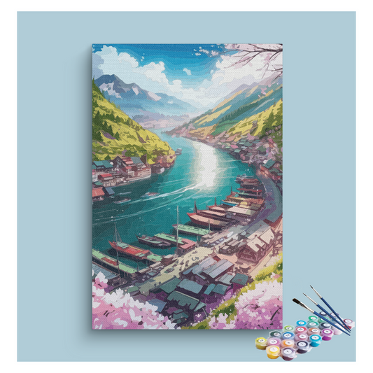 DIY Painting Kit -Riverside Haven Paint by Numbers Kit
