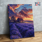 DIY Paint by numbers kit - Sunset Lavender Farm Paint by Numbers Kit