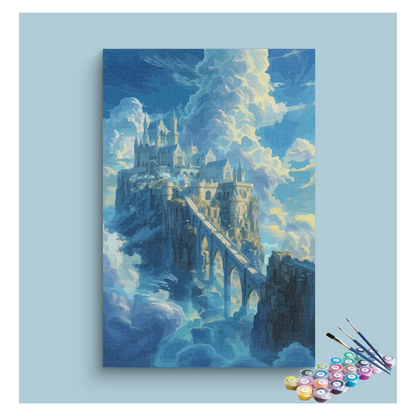 DIY Painting Kit -Cloud Castle Fantasy Paint by Numbers Kit