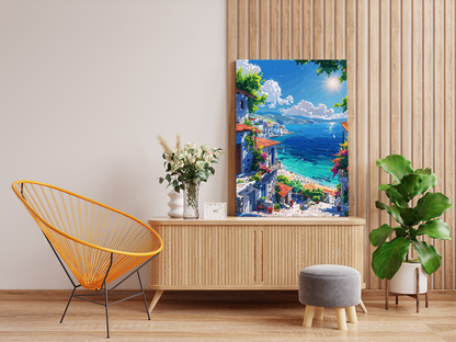 DIY PBN Kit - Sunlit Mediterranean Coast Paint by Numbers Kit