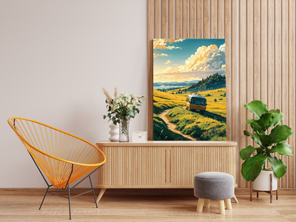 DIY PBN Kit - Countryside Road Trip Paint by Numbers Kit