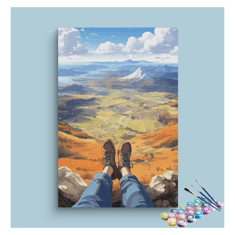 DIY Painting Kit -Mountain Top Adventure Paint by Numbers Kit