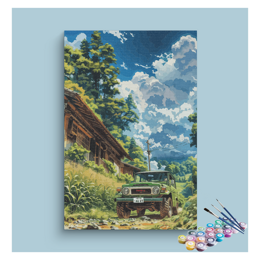 DIY Painting Kit -Rustic Adventure Off-Road Paint by Numbers Kit