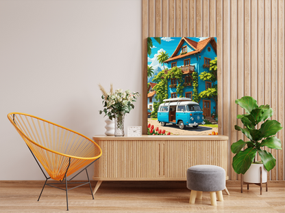 DIY PBN Kit - Sunny Getaway Van Life Paint by Numbers Kit
