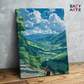 DIY Paint by numbers kit - Mountain Valley Cyclist Paint by Numbers Kit