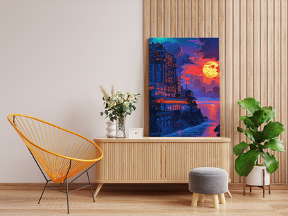 DIY PBN Kit - Seaside Sunset Glow Paint by Numbers Kit