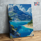 DIY Paint by numbers kit - Majestic Mountain with Lake Paint by Numbers Kit