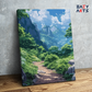 DIY Paint by numbers kit - Tranquil Mountain Path Paint by Numbers Kit