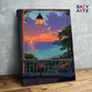 DIY Paint by numbers kit - Seaside Porch Sunset View Paint by Numbers Kit