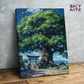 DIY Paint by numbers kit - Ancient Tree and Torii Gate Paint by Numbers Kit