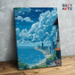 DIY Paint by numbers kit - Seaside Cityscape Paint by Numbers Kit