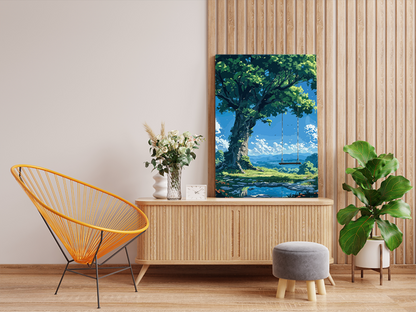 DIY PBN Kit - Tranquil Tree Swing in Nature Landscape