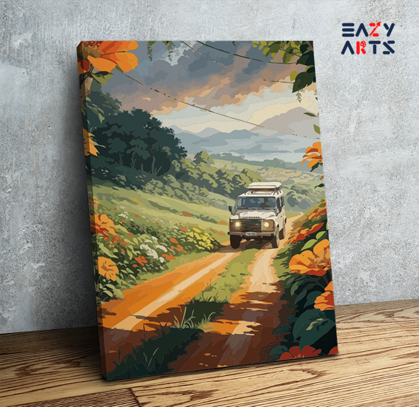 DIY Paint by numbers kit - Scenic Off-Road Adventure Paint by Numbers Kit