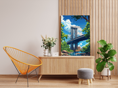 DIY PBN Kit - Iconic City Bridge Paint by Numbers Kit
