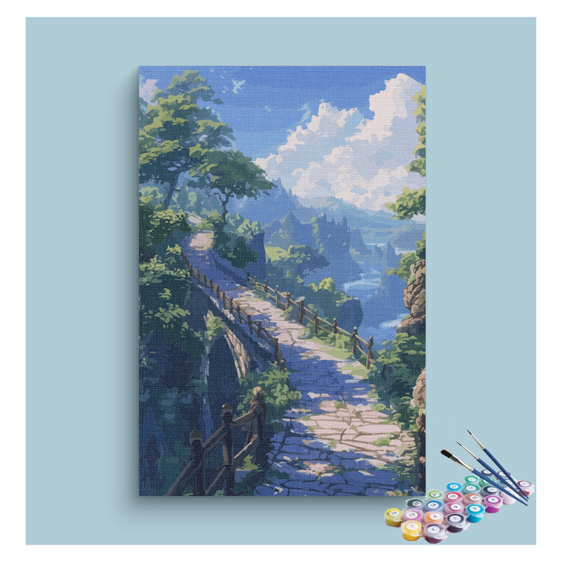 DIY Painting Kit -Mountain Pathway Adventure Paint by Numbers Kit