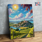 DIY Paint by numbers kit - Sunlit Vineyard Village Paint by Numbers Kit