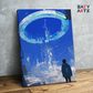 DIY Paint by numbers kit - Futuristic Ring Portal Scene Paint by Numbers Kit