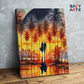 DIY Paint by numbers kit - Sunset Romance: Couple in Paradise Paint by Numbers Kit