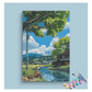 DIY Painting Kit -Peaceful Day by the River: Fishing in Nature Paint by Numbers Kit