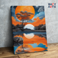 DIY Paint by numbers kit - Dreamy Sunset Reflection Paint by Numbers Kit