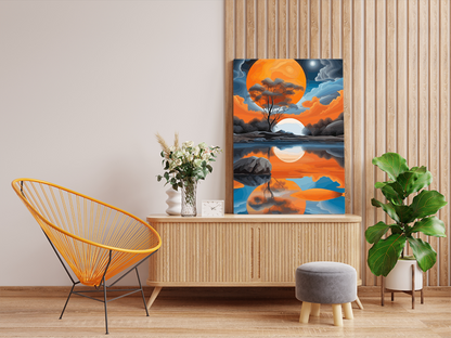 DIY PBN Kit - Dreamy Sunset Reflection Paint by Numbers Kit