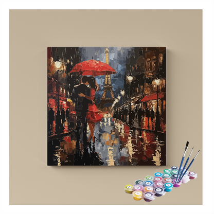 DIY Painting Kit -Lovers in Paris Paint by Numbers Kit
