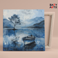 DIY Paint by numbers kit - Tranquil Blue Lake Paint by Numbers Kit