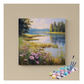 DIY Painting Kit -Tranquil Lakeside Flowers Paint by Numbers Kit