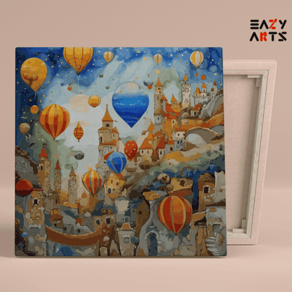 DIY Paint by numbers kit - Hot Air Balloon Festival Paint by Numbers Kit