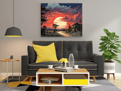 DIY PBN Kit - Sunset Glow Pathway Paint by Numbers Kit