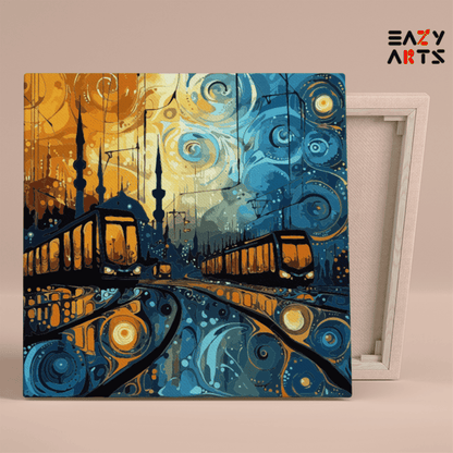 DIY Paint by numbers kit - Urban Nightscape Paint by Numbers Kit