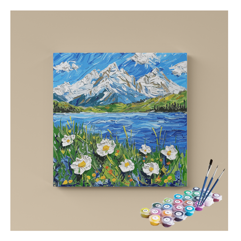 DIY Painting Kit -Alpine Bliss Paint by Numbers Kit