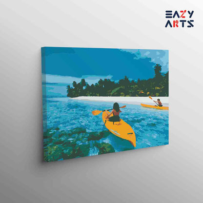 Lakshadweep water activity paint by numbers kit