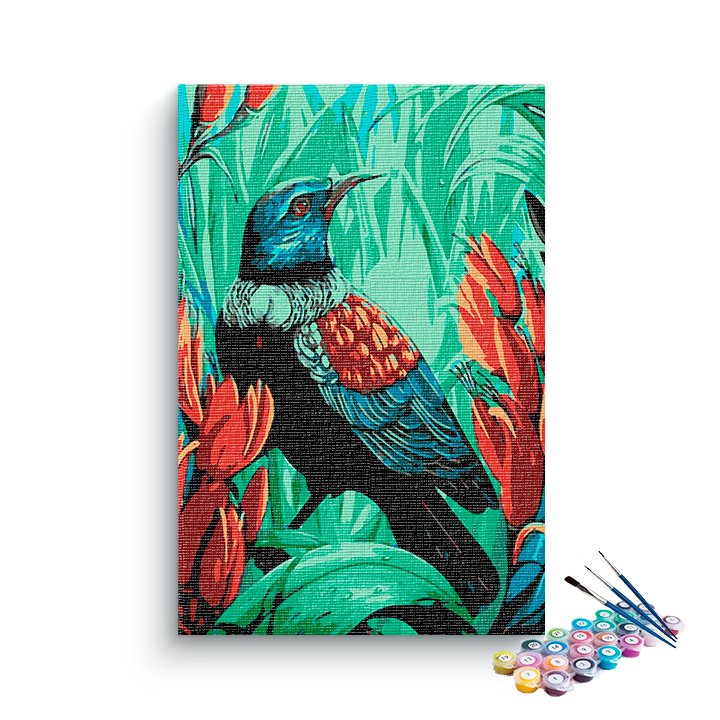 Bird Closeup PBN kit