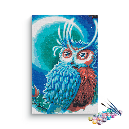 Owl In Night PBN kit