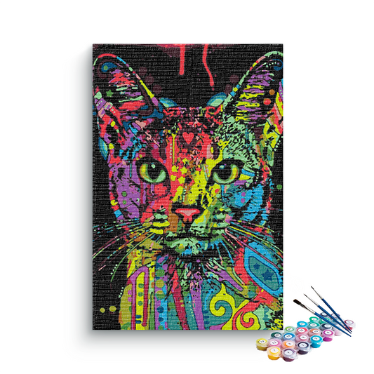 Cat Colourful PBN kit