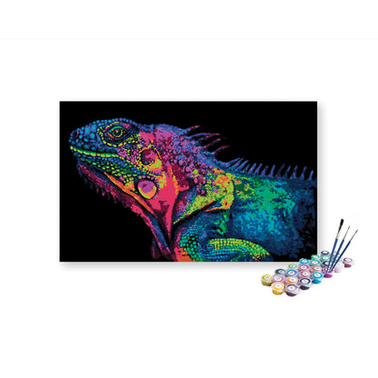 Colorful Reptile paint by numbers