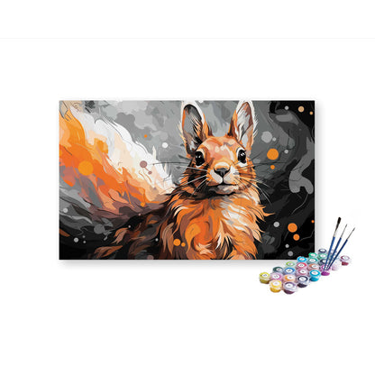 DIY Painting Kit -Colorful Rabbit Paint by Numbers Kit